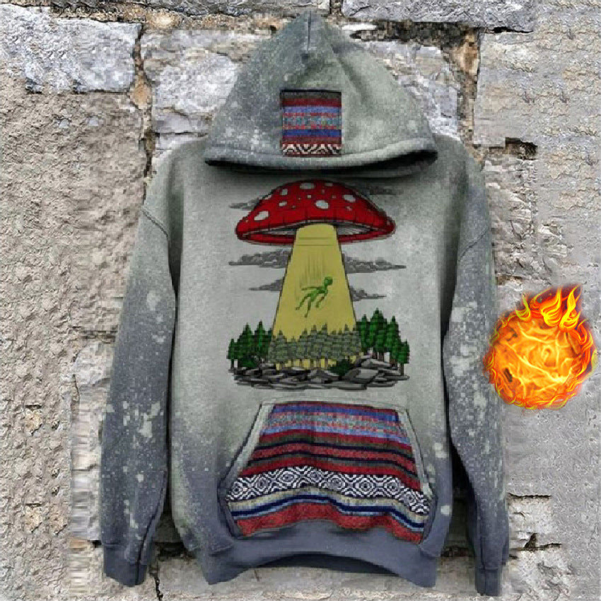 Fleece Space Hoodie - MoonlightMysticVibes.com