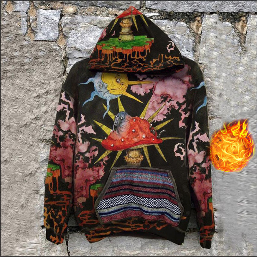 Fleece Space Hoodie - MoonlightMysticVibes.com
