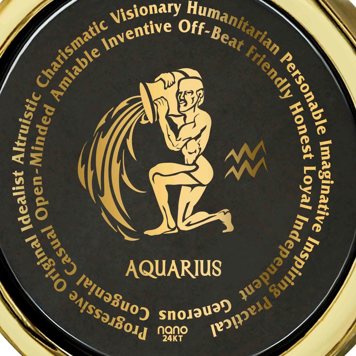 Aquarius Necklaces for Lovers of the Zodiac | Inscribed in Gold - MoonlightMysticVibes.com