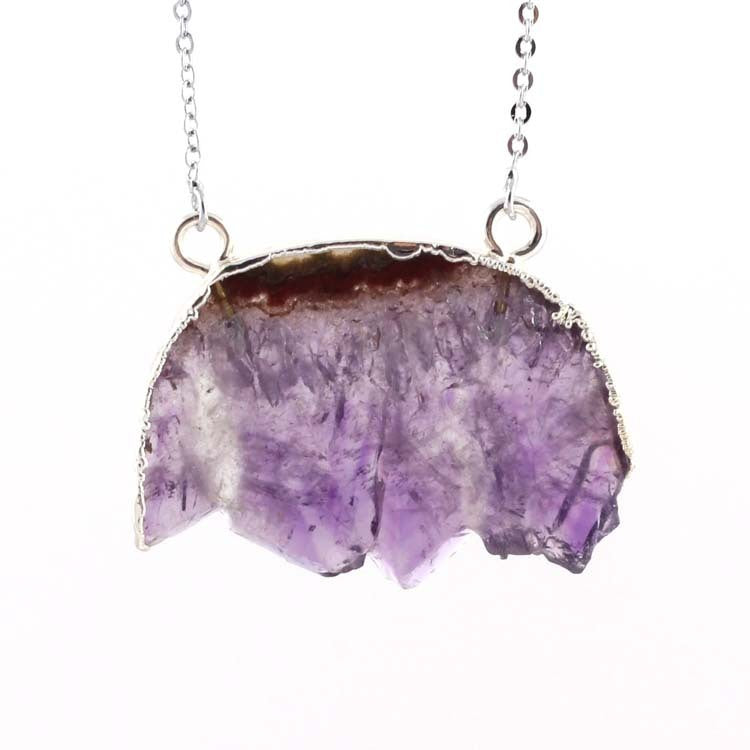 Natural Agate Healing Pendant Necklace