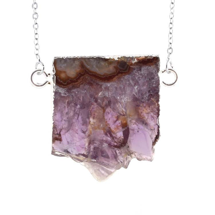 Natural Agate Healing Pendant Necklace