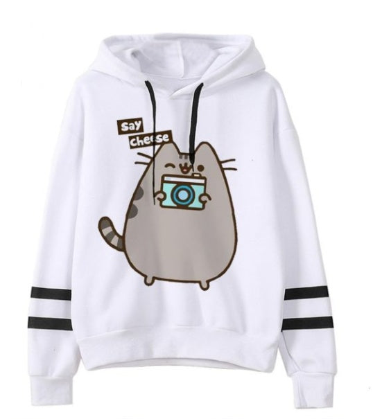 Fleece Hoodie: Cat & Sailor Moon