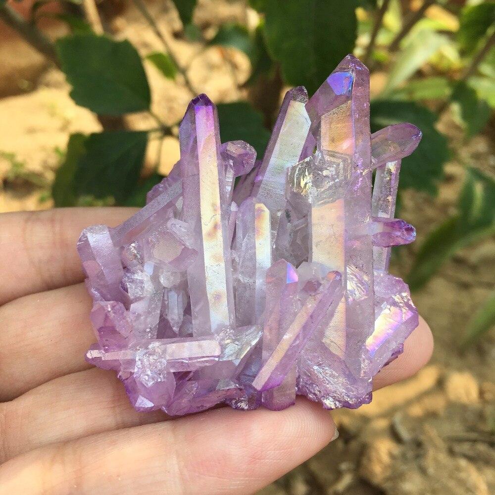 43g Purple Flame Aura Quartz Crystal * - MoonlightMysticVibes.com