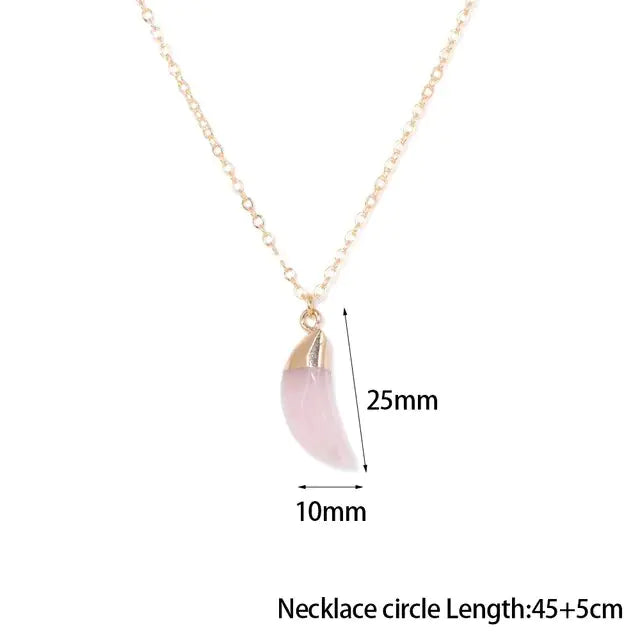 Rose Quartz Pendant Necklaces