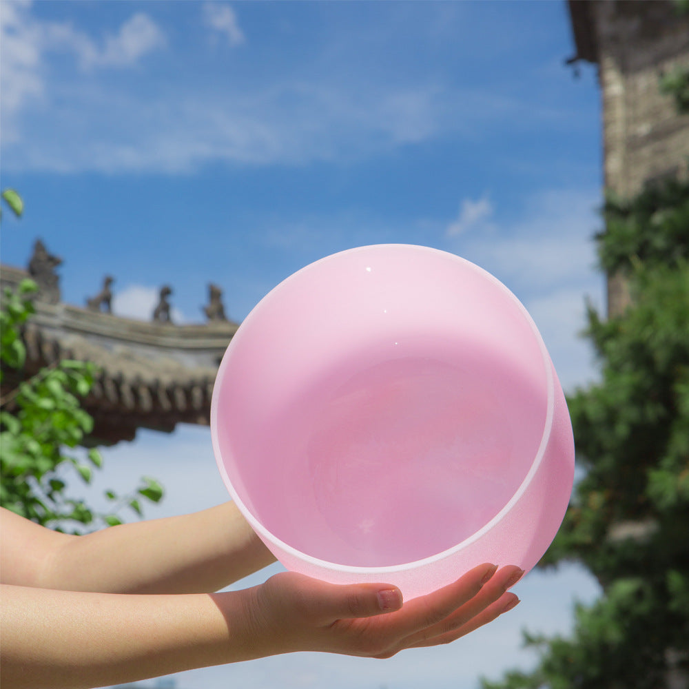 Pink Rose Quartz Crystal Bowl