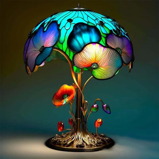 Creative Stained Plant Series Table Lamp