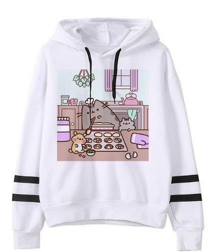 Fleece Hoodie: Cat & Sailor Moon