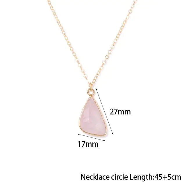 Rose Quartz Pendant Necklaces