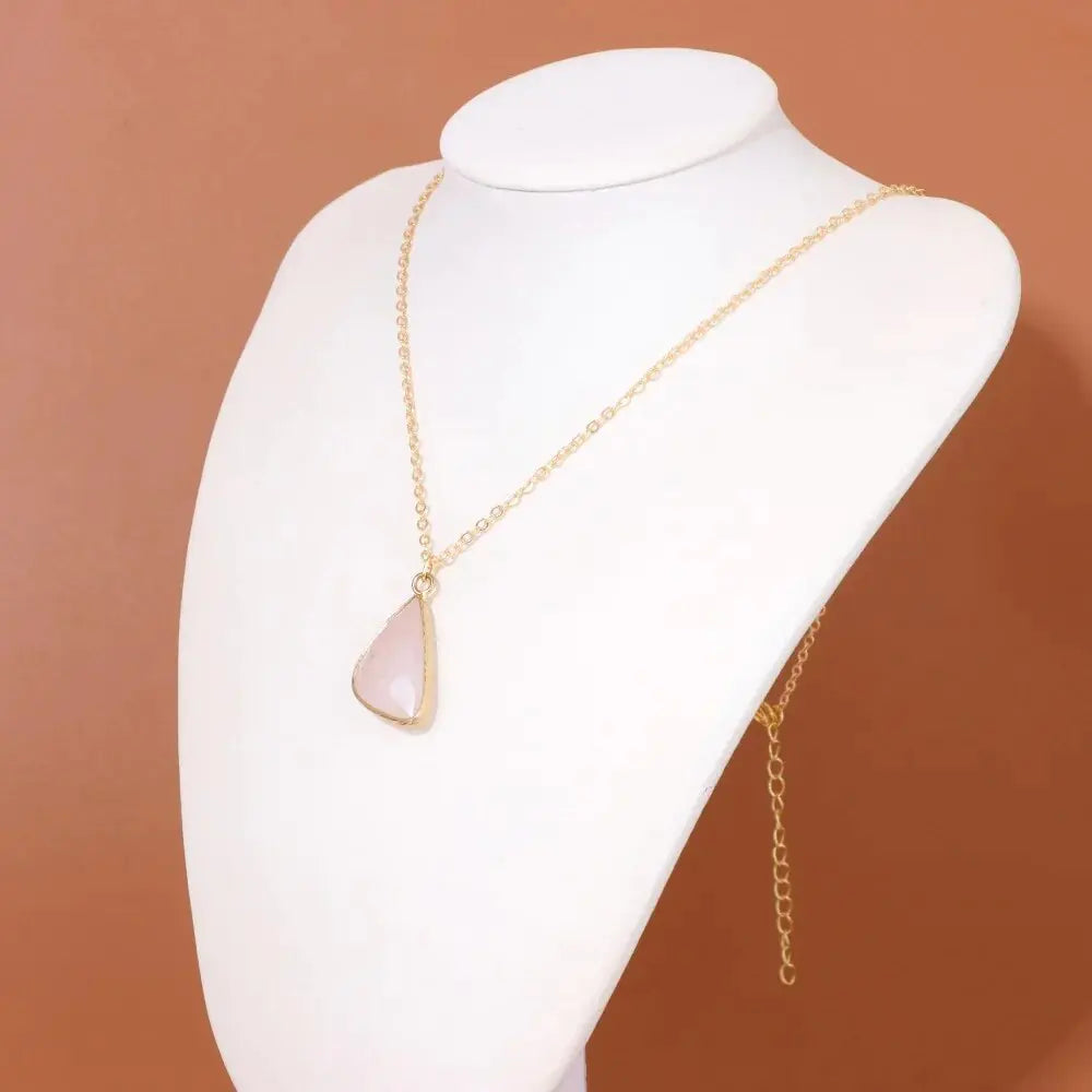 Rose Quartz Pendant Necklaces