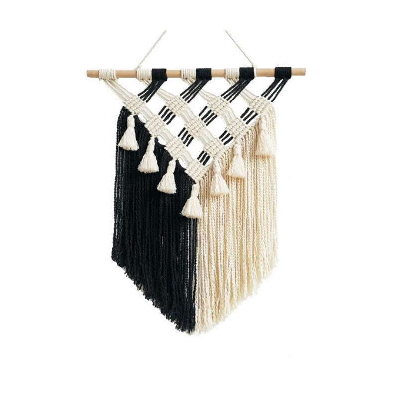 Hand-woven Tapestry Wall Hanging Fringed Macramé Wall Tapestry Boho Decor * - MoonlightMysticVibes.com