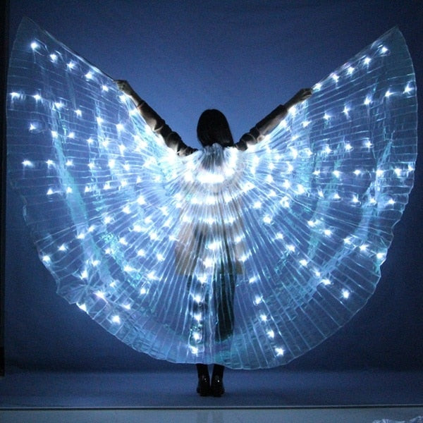 LED Belly Dance Wings/ Colorful Butterflies Wings * - MoonlightMysticVibes.com