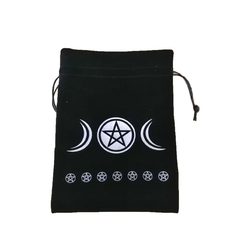 German Thick Velvet Tarot Oracle Card Bag - MoonlightMysticVibes.com