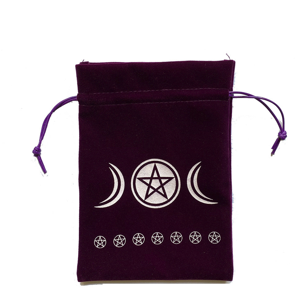 German Thick Velvet Tarot Oracle Card Bag - MoonlightMysticVibes.com