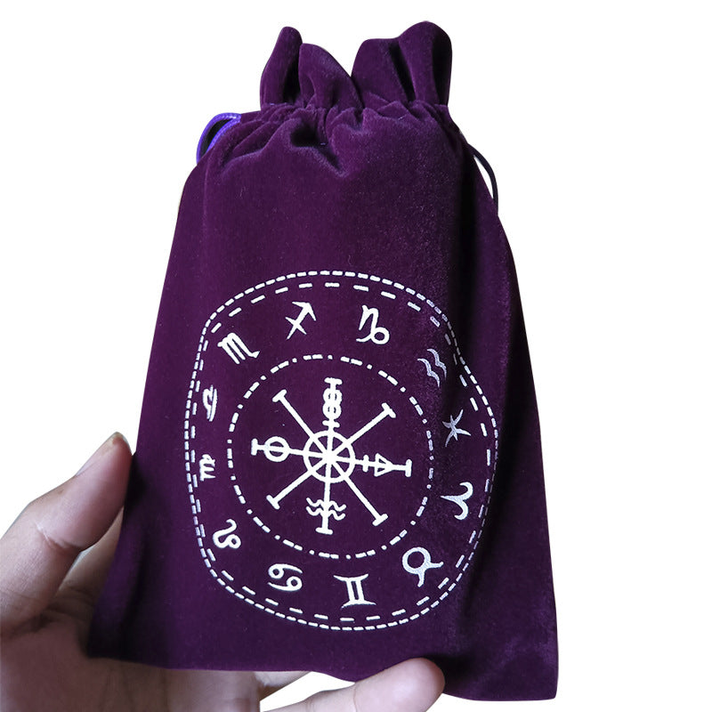 German Thick Velvet Tarot Oracle Card Bag - MoonlightMysticVibes.com