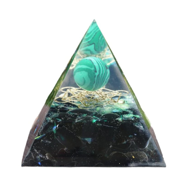 Energy Generator Orgonite Pyramid Healing Natural Crystal * - MoonlightMysticVibes.com