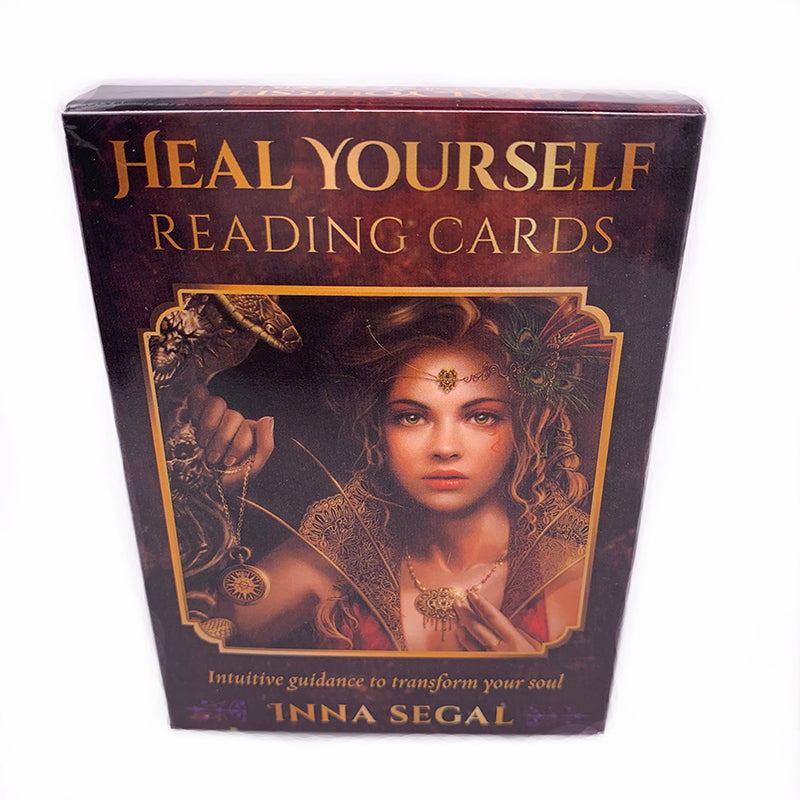 Heal yourself oracle cartoon spirit tarot card - MoonlightMysticVibes.com