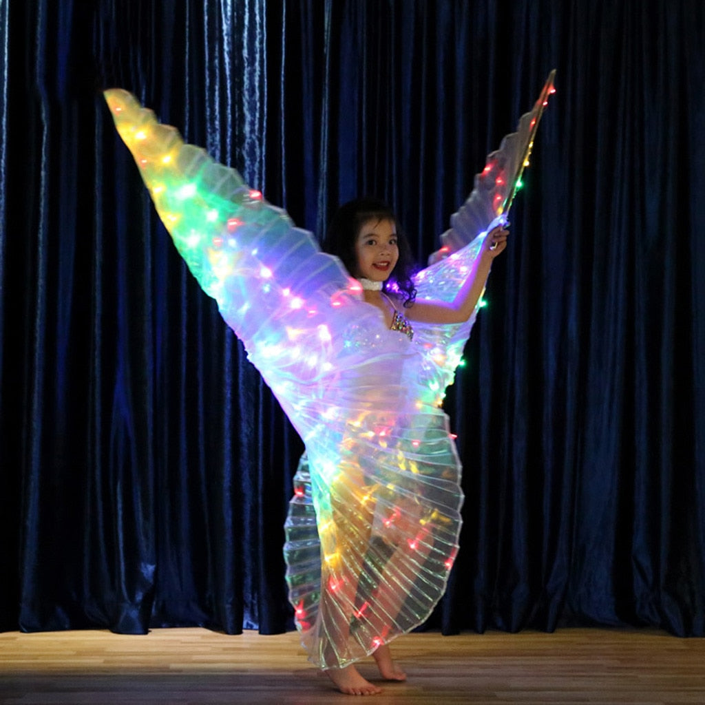 LED Belly Dance Wings/ Colorful Butterflies Wings * - MoonlightMysticVibes.com