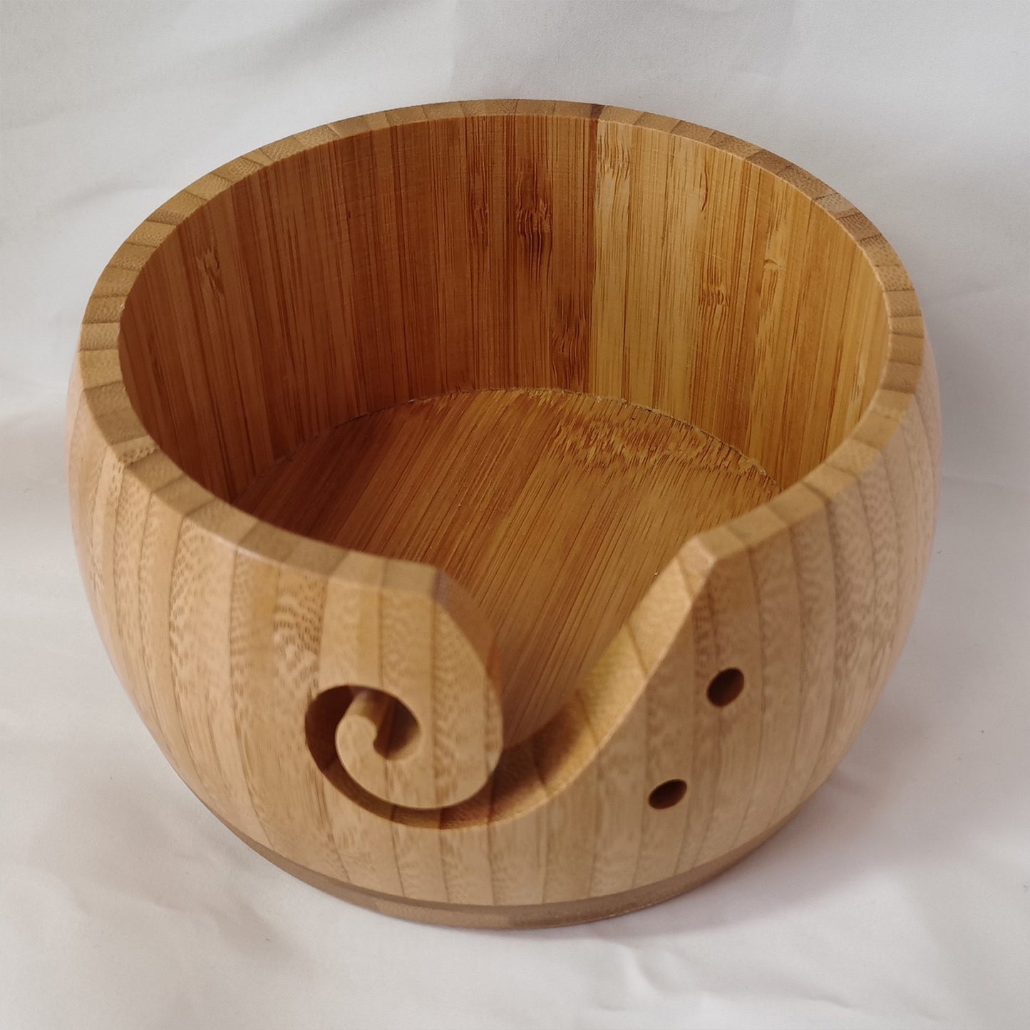 Natural Wooden Yarn Bowl * - MoonlightMysticVibes.com