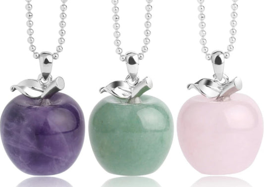 Crystal Apple Pendants * - MoonlightMysticVibes.com