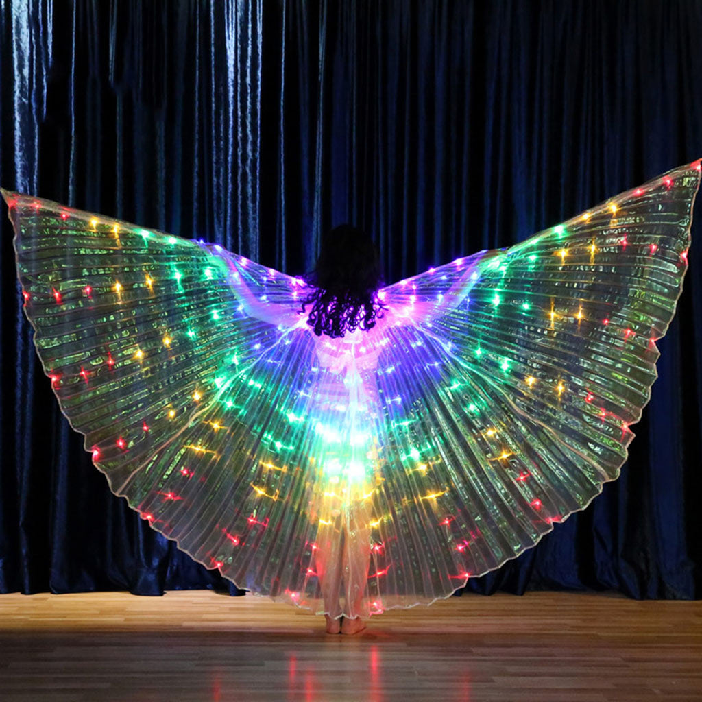 LED Belly Dance Wings/ Colorful Butterflies Wings * - MoonlightMysticVibes.com