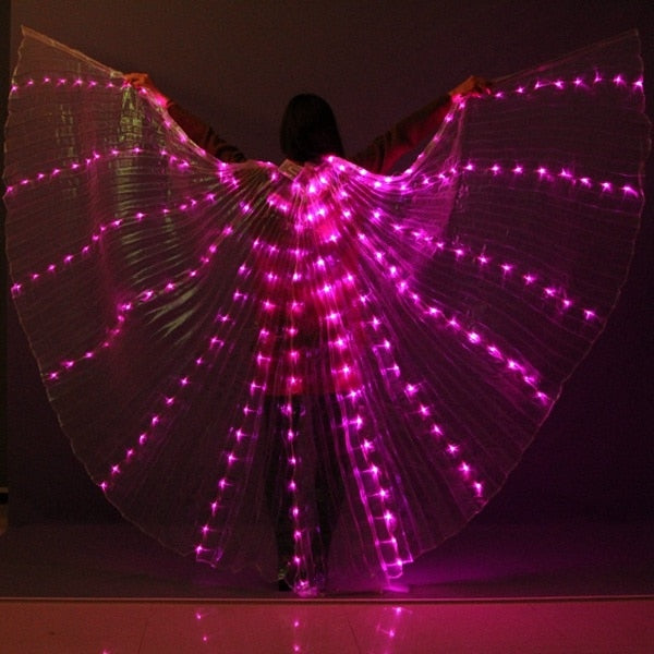 LED Belly Dance Wings/ Colorful Butterflies Wings * - MoonlightMysticVibes.com