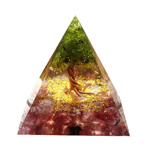 Energy Generator Orgonite Pyramid Healing Natural Crystal * - MoonlightMysticVibes.com