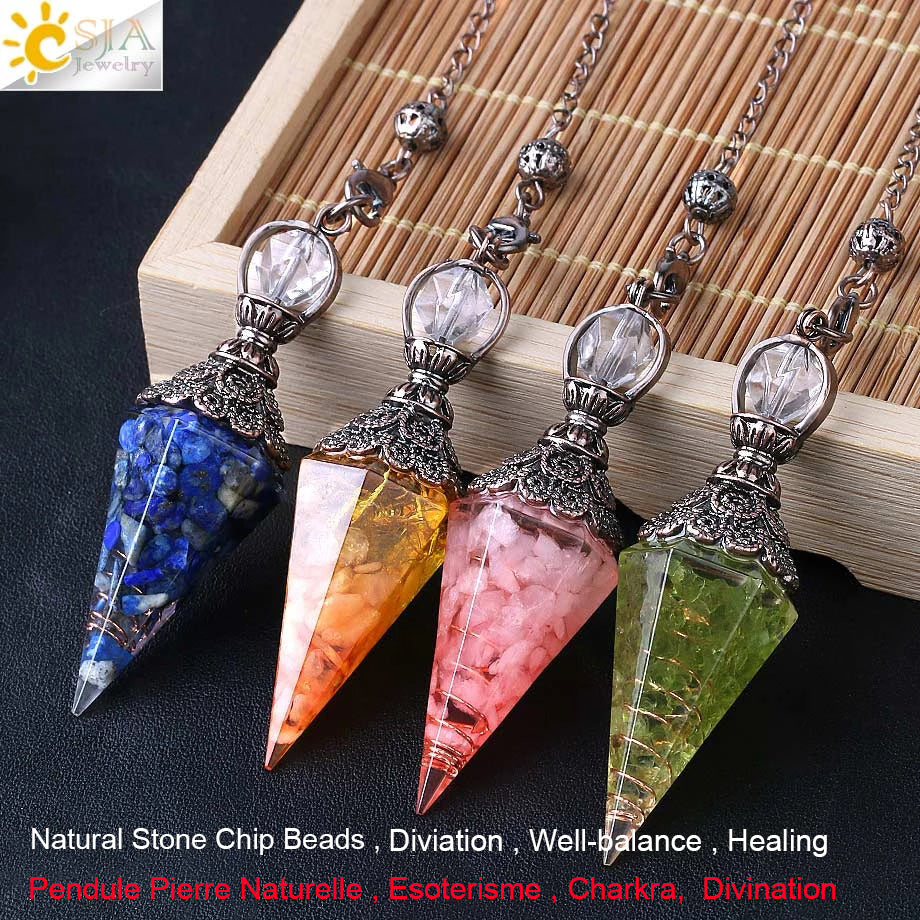 Chakra Healing Pendulum Crystals - MoonlightMysticVibes.com