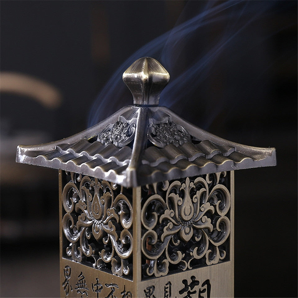 Antique Vertical Incense Stick Censer * - MoonlightMysticVibes.com