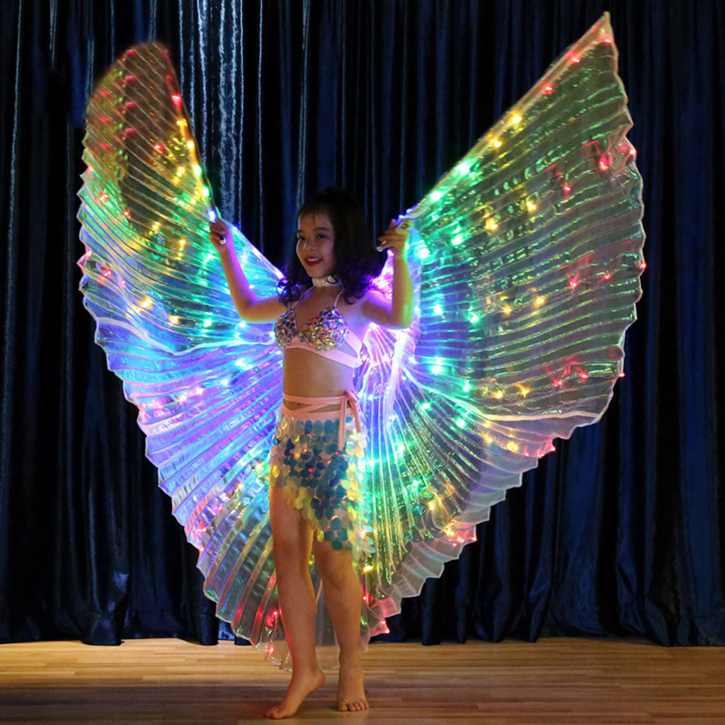 LED Belly Dance Wings/ Colorful Butterflies Wings * - MoonlightMysticVibes.com