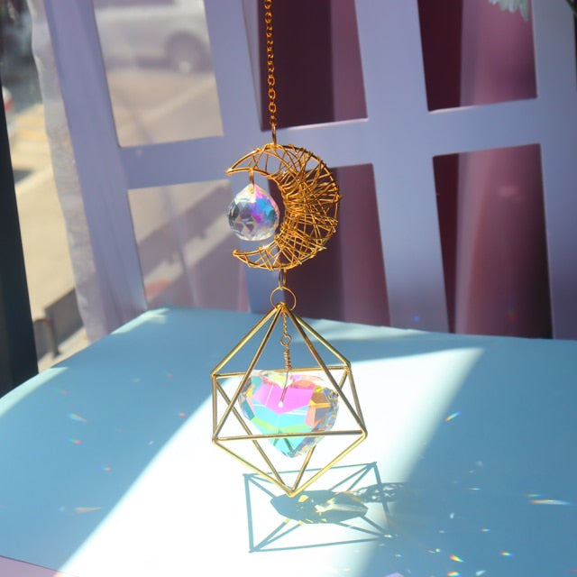 Shining Crystal Light Catcher Prism Pendant * - MoonlightMysticVibes.com