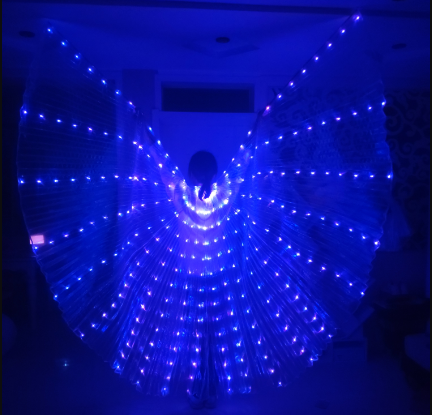 LED Belly Dance Wings/ Colorful Butterflies Wings * - MoonlightMysticVibes.com