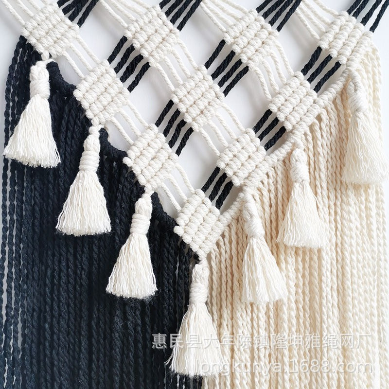 Hand-woven Tapestry Wall Hanging Fringed Macramé Wall Tapestry Boho Decor * - MoonlightMysticVibes.com