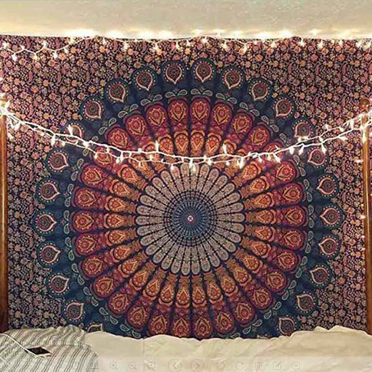 Indian Mandala Tapestry - MoonlightMysticVibes.com