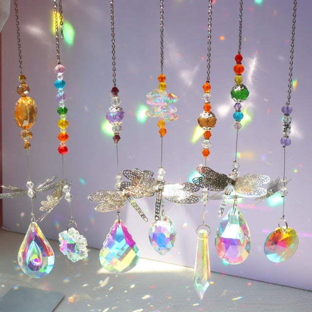 Shining Crystal Light Catcher Prism Pendant * - MoonlightMysticVibes.com