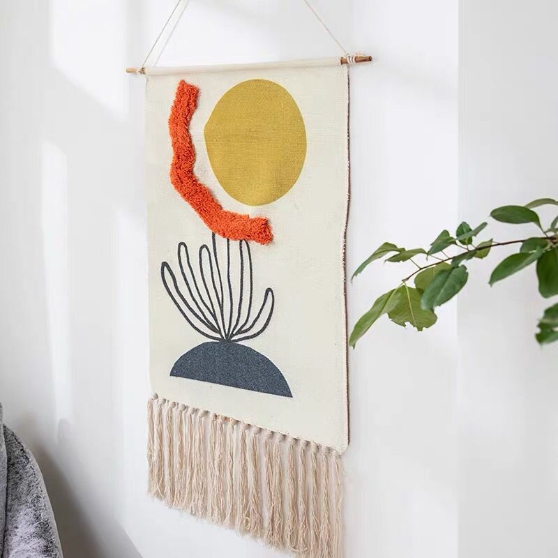 Tufted Tapestry /Hand Knotted Wall Hanging Macramé * - MoonlightMysticVibes.com