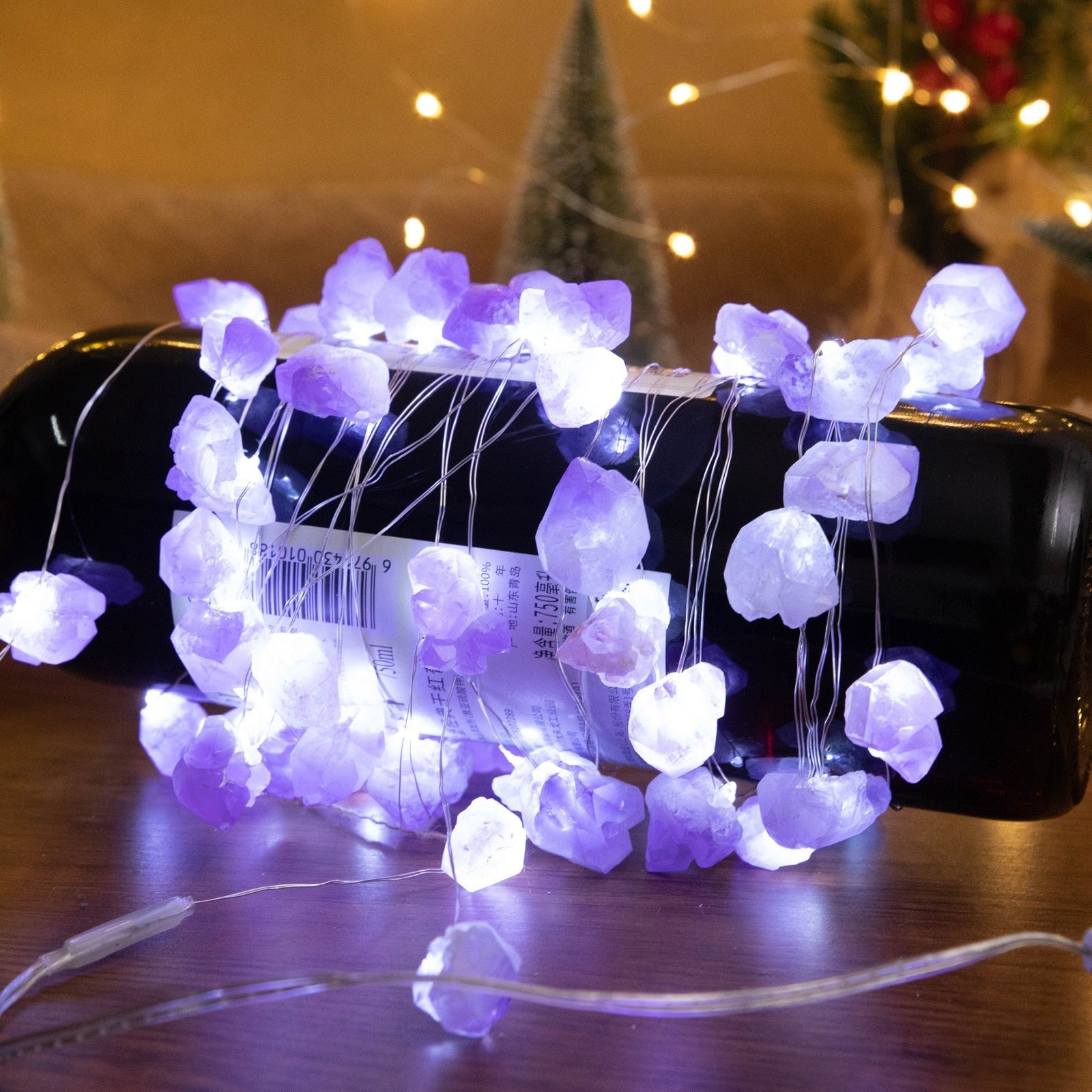 Natural Amethyst Decorative Lights - MoonlightMysticVibes.com