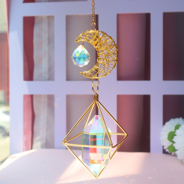 Shining Crystal Light Catcher Prism Pendant * - MoonlightMysticVibes.com