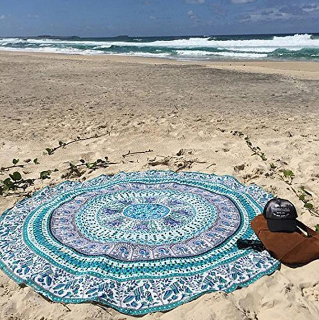 Mandala Elephant Round Tapestry - MoonlightMysticVibes.com