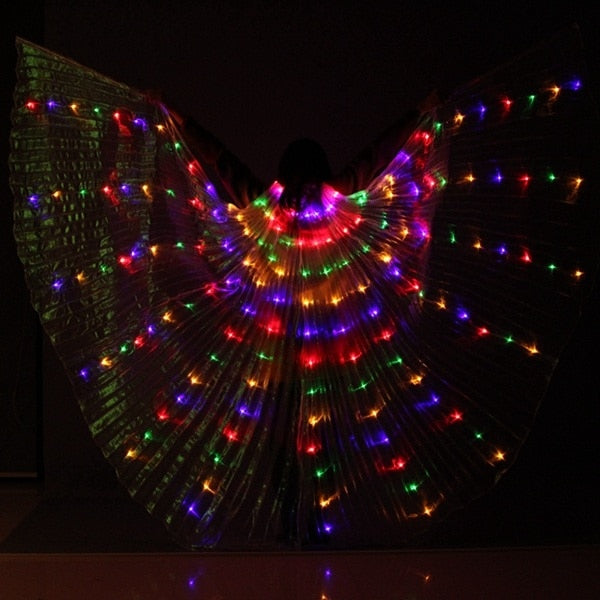 LED Belly Dance Wings/ Colorful Butterflies Wings * - MoonlightMysticVibes.com