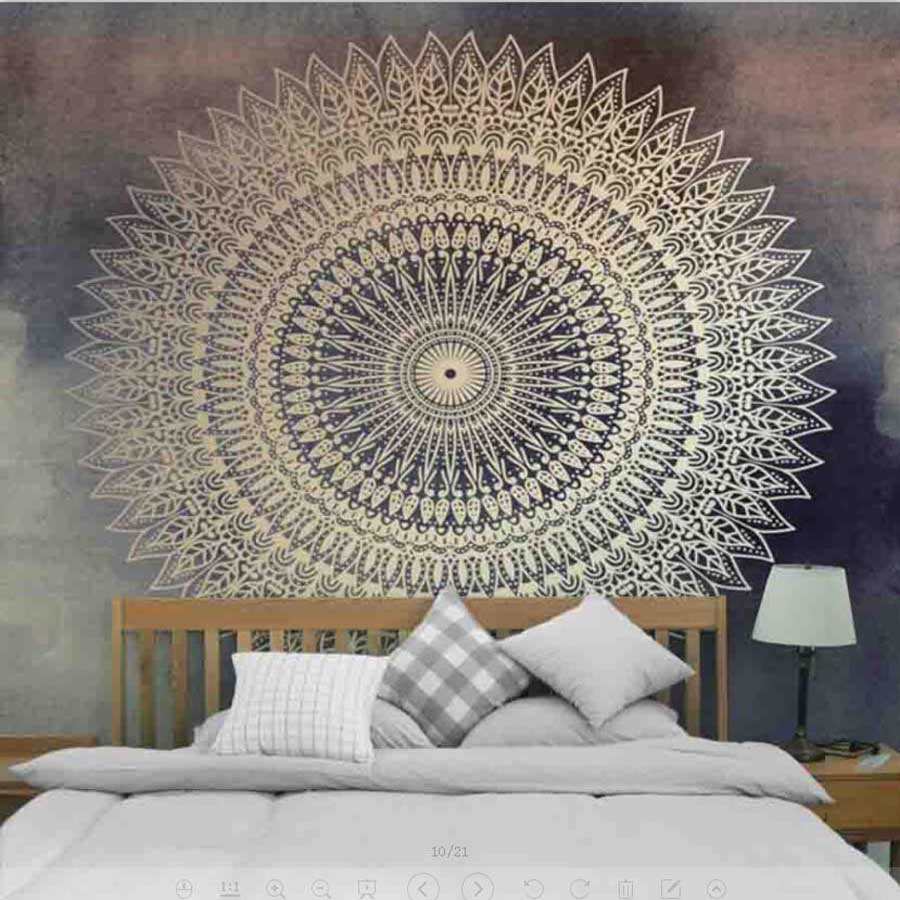 Indian Mandala Tapestry - MoonlightMysticVibes.com