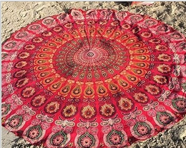 Mandala Elephant Round Tapestry - MoonlightMysticVibes.com