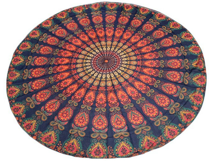 Mandala Elephant Round Tapestry - MoonlightMysticVibes.com