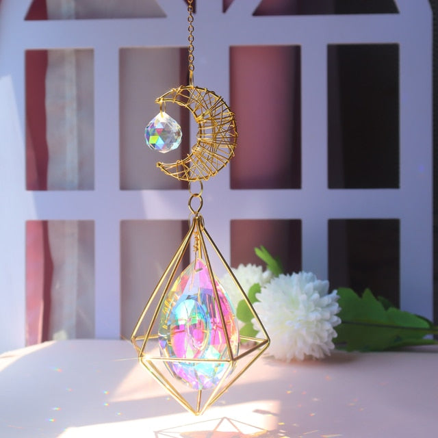 Shining Crystal Light Catcher Prism Pendant * - MoonlightMysticVibes.com