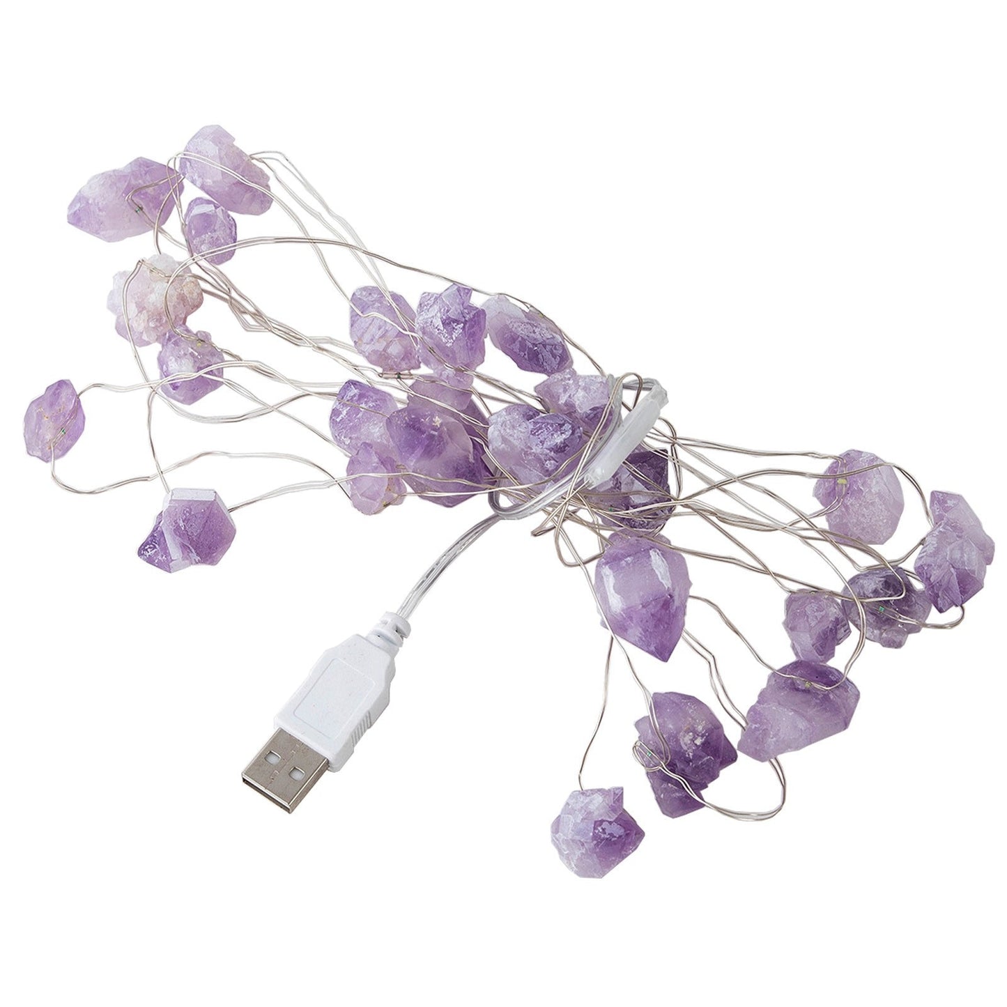 Natural Amethyst Decorative Lights - MoonlightMysticVibes.com